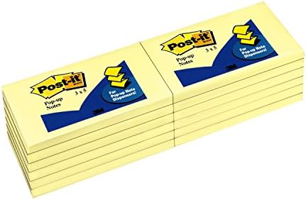 Post-it Pop-up bilješke originalno Kanarsko žuto Pop-up punjenje, 3 x 5, Kanarsko žuto, 100 listova / uložak,