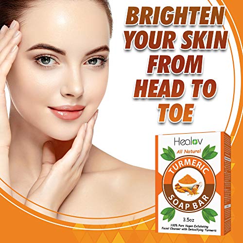 Kurkuma sapun za lice & tijelo - sav prirodni sapun za kožu od kurkume - sapun za lice od kurkume smanjuje akne,