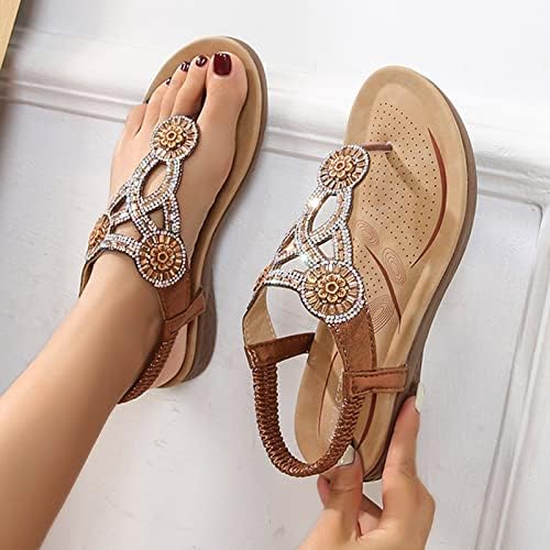 Ljetne sandale za žene trendi ljetni klinovi sandale vodootporne u zatvorenim vanjskim sandalama za