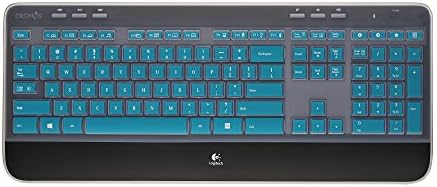 Cosmos Aqua Blue Premium silikonska tastatura poklopac kože slučaj zaštitnik za Logitech bežičnu tastaturu
