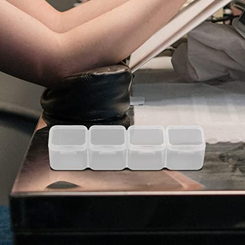 EXCEART 2kom prozirna plastična kutija za organizatore kutija za odlaganje kutija za nakit sa razdjelnicima