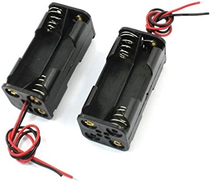 LAMPVPATH 6 kom 4 x 1.5 V AA baterija opružna kopča crna plastika 4 x 1.5 V kutija za držač baterije