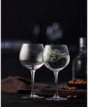 Lyngby Glass Palermo 14970 Gin Tonic Glass Set 4, 22.0 fl oz