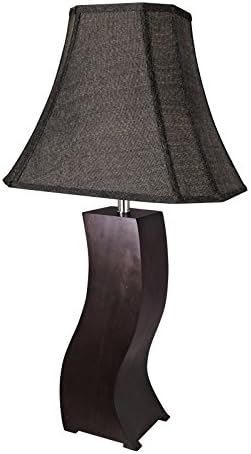 Aspen Creative 40130a 32-1 / 2 High Transitional Wood & Metal stolna lampa, Cherry Finish i zvono