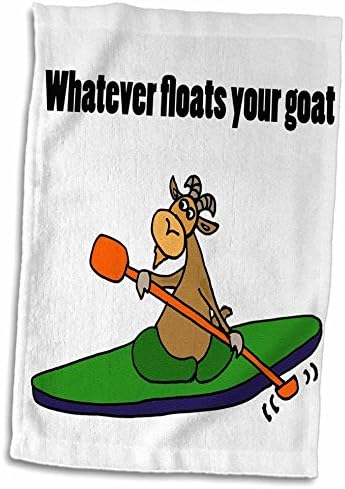 3D Rose Funny Kayaking kaže šta god pluta Vašim kozjim ručnikom za ruke, 15x 22
