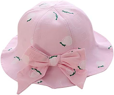 Ikfivqd Baby šeširi 0-6 mjeseci Hat Voćni kantu Zaštita poklopca Princess Djeca luk sund-sunčeva