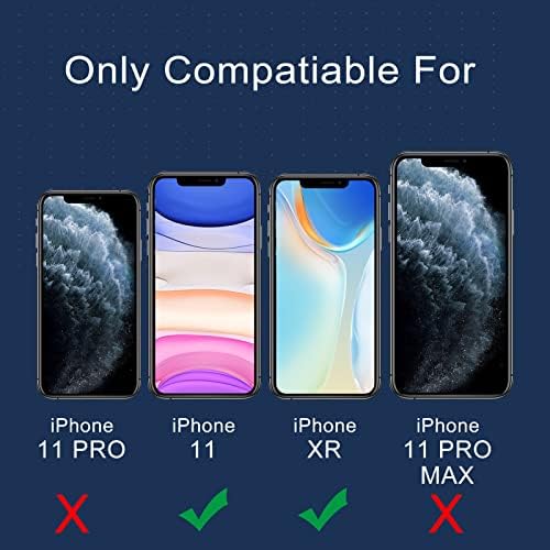 ORIbox Case kompatibilan sa iPhone XR, Heavy Duty Shockproof Anti-Fall Clear case & Staklo zaštitnik ekrana za iPhone 11, XR kaljeno staklo zaštitnik ekrana, 3-Count Clear