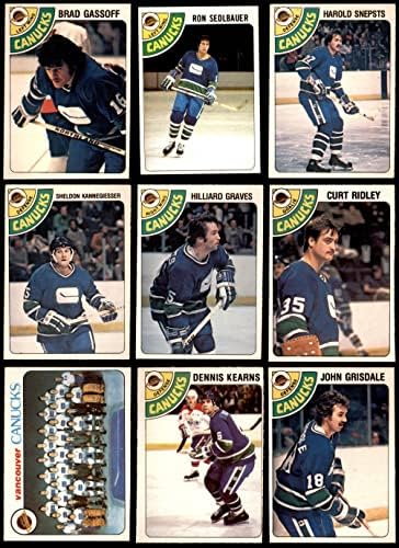 1978-79 O-pee-chee Vancouver Canucks u blizini Team Set Vancouver Canucks ex + Canucks