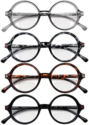 Eyekepper 4-pack Bifokalne naočare za čitanje žene mala sočiva okrugli bi-focal čitači