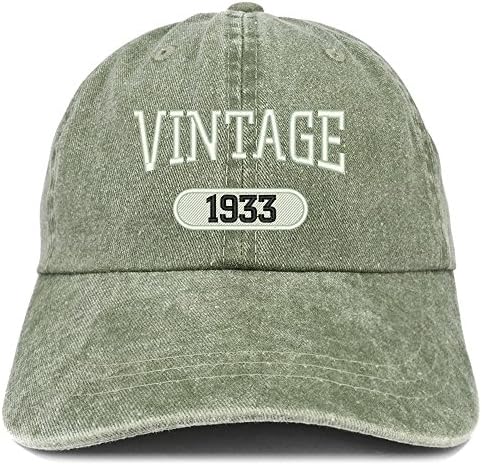 Trendy prodavnica odjeće Vintage 1933 vezeni 90. rođendan meka kruna oprana pamučna kapa
