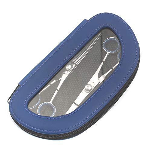 OdontoMed2011® 2 komada od nehrđajućeg čelika Profesionalne kose za rezanje kose i makaze za mršavljenje 6,5 sa zaštitnom torbicom Blue Boja ODM-BTS-10