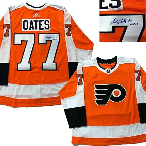 Adam Oates potpisao Philadelphia Flyers Orange Adidas Pro Jersey - HOF12 - AUTOGREMENT NHL dresovi