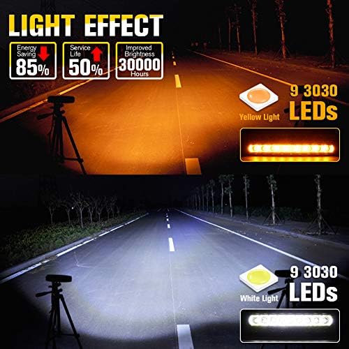 BOODLIED 6.3 inch LED Light Bar 2 funkcija u 1 dnevnom LED svjetlu za maglu / Ksenonsko Bijelo,
