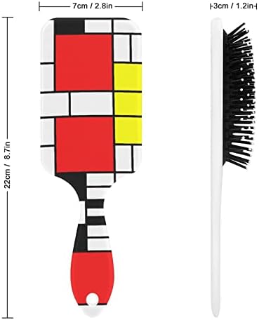 Mondrian stil četkica za kosu slatka četkica za vazdušni jastuk za četkice za muškarce Ženski poklon