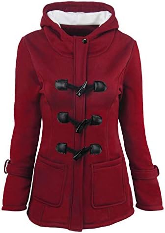 FIRERO Women Fleece Woode obloženi kaputi Plus size Jakne Slim Fit casual kaputić od kapuljača sa džepovima