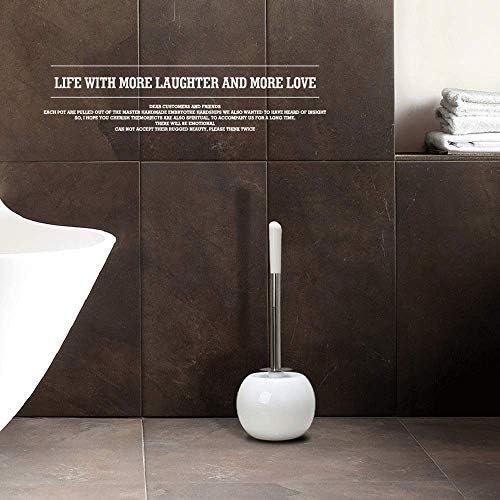 Zuqiee wc četkica za kupatilo Besplatno stojeći okrugla keramika toaletna četkica set kupaonica