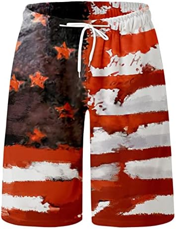Ploča plaža za muškarce plus veličina elastična struka USA Zastava zastava plivanja prtljažnik