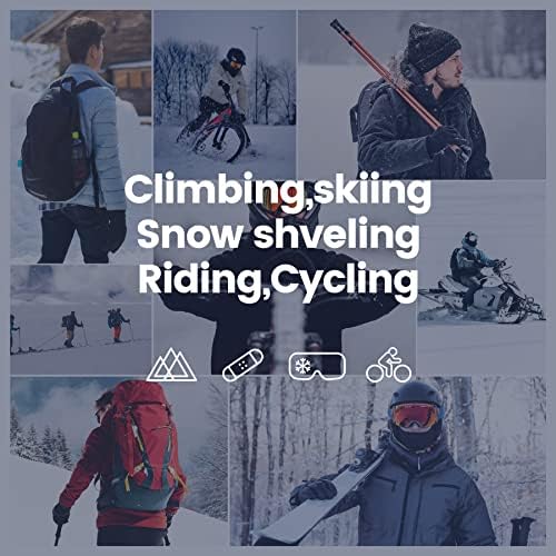 Sefzone Skijaške rukavice za muškarce / žene, 3M izolacije thinsulate, vodootporan i otporan na vjetar, osjetljiv na dodir, zimske rukavice za snowboarding, snjegovića