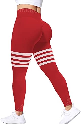 FINUKON Workout gamaše za žene Bespremljena mršavica za podizanje pantalona Visoki stručni plijen joga hlače