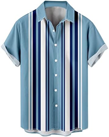Havajska košulja za muškarce Casual Button down Shirts Vintage Bowling Shirts Summer Tropical beach Shirts