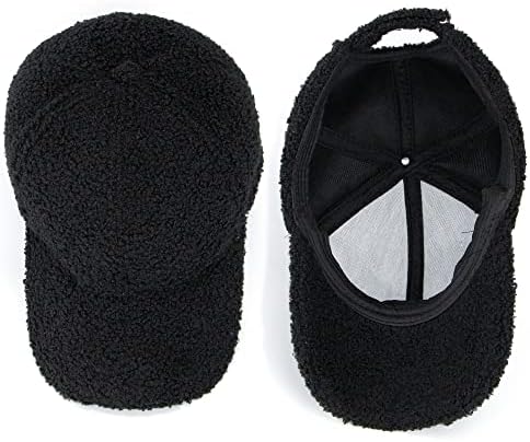 Bejzbol kapa od umjetne jagnjeće vune za muškarce i Žene - Sportski šeširi od Teddy flisa topla zimska putovanja na otvorenom