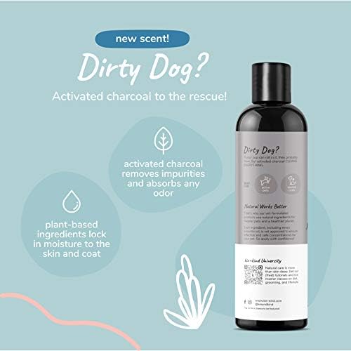 kin+ljubazni prirodni šampon za kućne ljubimce + regenerator za pse i mačke koji svrbe - pseći šampon za kožu koja svrbi-mačka & amp; pseći šampon i regenerator sa aktivnim ugljem & amp; hidratantni Shea puter-proizvedeno u SAD