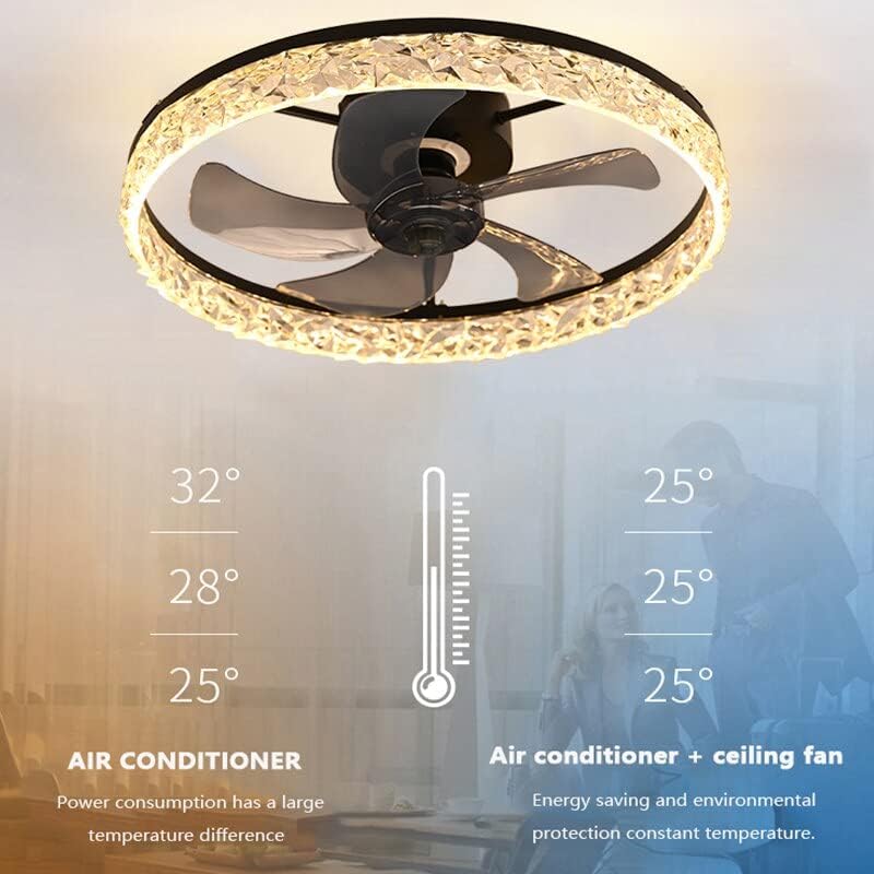 Ventilatori stropa varijabilna frekvencija ventilator stropna lampa Nevidljiva ventilatorska luster