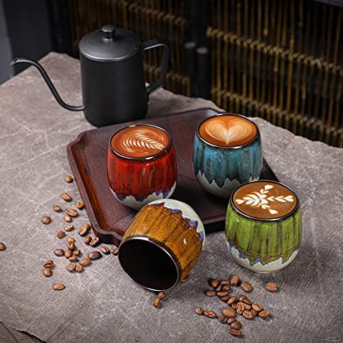 FLJZCZM ESPRESSO CUPS keramičke šalice espresso šalice za kavu Mala čajna čaša Kuglaste čaše keramičke mate