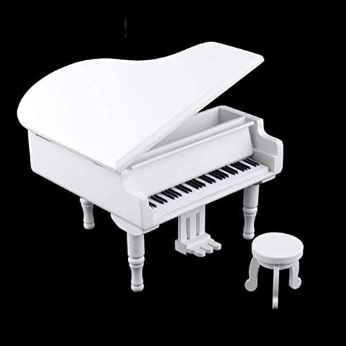 ALREMO HUANGXING - Drveni sat za sat klavir Music Box Melody Music Poklon Edelweiss Home Decoration