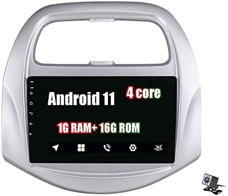 Android 11 Automobil Stereo GPS glava za glavu za navigaciju za Chevrolet Spark Beat 2018-2020 sa 9 '' dodirnim zaslonom FM RDS radio podrška DSP, Carplay, Dab +, OBD2, am, FM, RDS sa rezervnim igračem za kameru