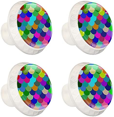 Lagerery dugmad za fioke za dječake dugmad za komodu za ribu u boji dugmad za ormare od kristalnog stakla 4kom