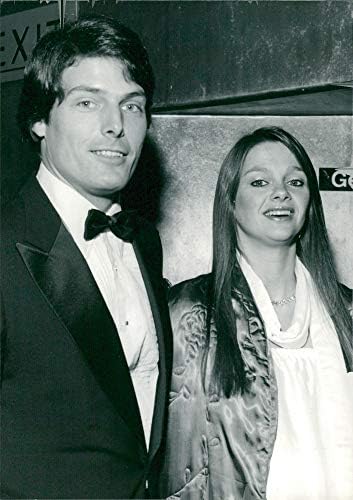 Vintage photo of Christopher reeve andd gae exton