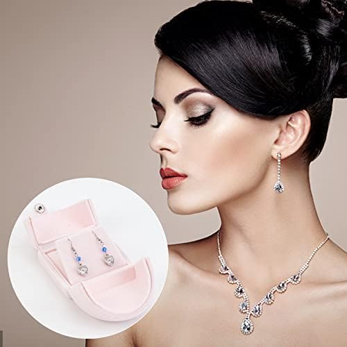 GORGECRAFT Pink Velvet Jewellery Box multifunkcionalni Nakit Storage Case Privjesak Ogrlica