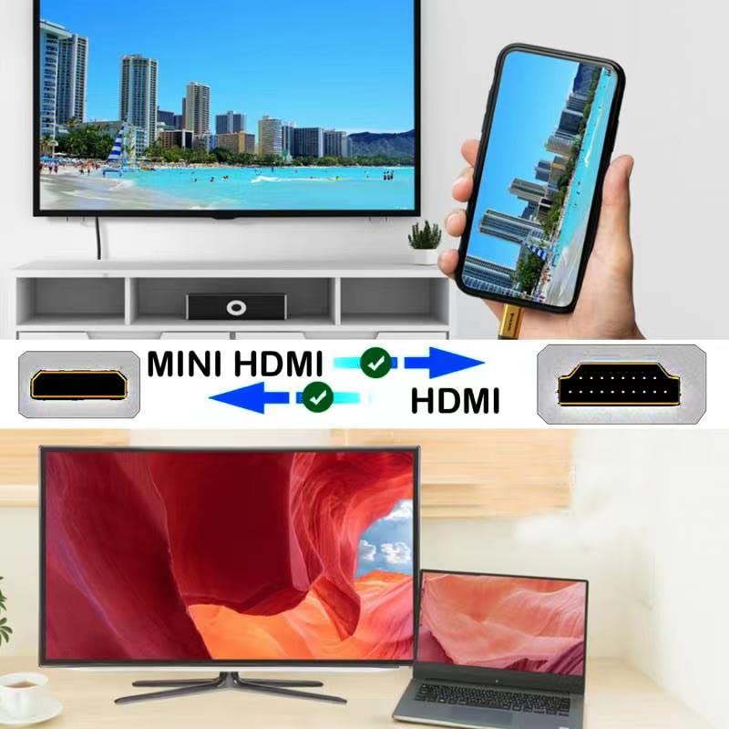 Mini HDMI do HDMI kabla 16,5ft, brzi 4k 60Hz HDMI 2.0 kabel, kompatibilan sa kamerom, kamkorderom,
