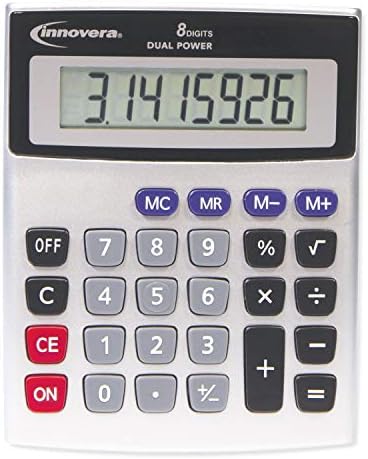 Innovera 15927 Prijenosni miniderski kalkulator, 8-znamenkasti LCD