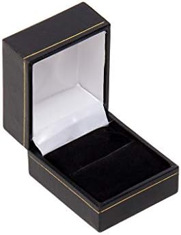 Klasična karterska dizajna kožna kutija za crnu prsten