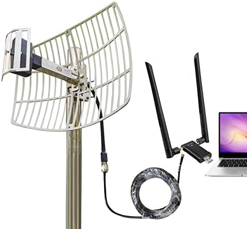 Vanjski smjera WiFi antene @Wireless USB WiFi Adapter kombinacija proširuje/Booster Remote WiFi Signal