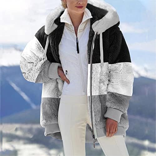 Dnuri prevelizirani ručki duksevi kaput Ženske zimske tople zglobne košulje dukserice Outerweard Jackets Boja