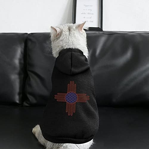 Američki sunce - Zia Sun Winter Hoodie Dukseri ispis Pulover za pse Mačke Pupover Mali Srednje Srednje