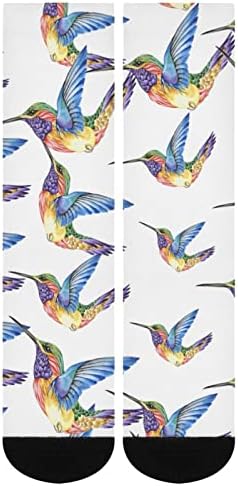 Hummingbird tetovaže tiskane boje podudarajuće čarape atletski kolena visoke čarape za žene muškarci