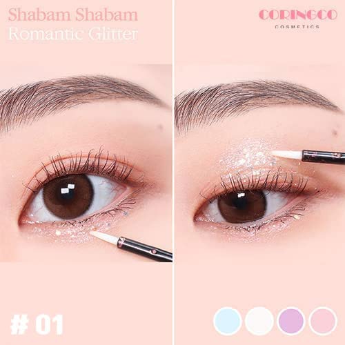 CORINGCO eye Glitter Makeup tečno sjenilo za oči Sparkle / Shabam Shabam romantično svjetlucavo sjenilo 01
