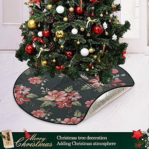 Xigua Christen Tree Mat Vintage Cvijet ostavlja akvalitet Božićno stablo stalak za božićnu suknju