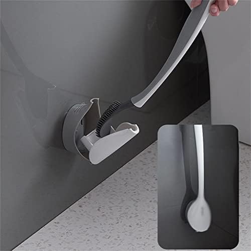 Genigw silikonska toaletna četka i nosač kompaktni zidni zidni komplet za čišćenje čišćenja čišćenja alata za čišćenje (boja: D, veličina