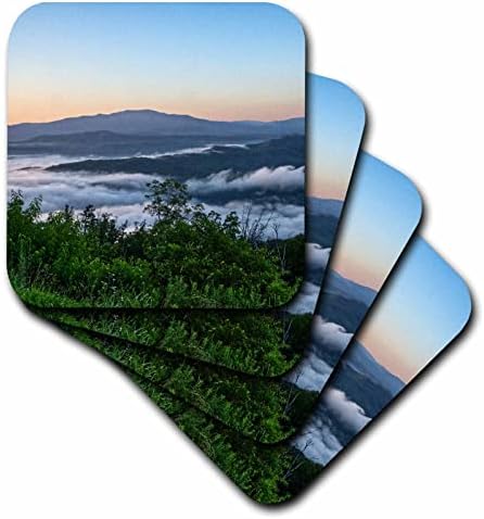 3drose pejzažna fotografija oblaka u dolini u Nacionalnom parku Cherokee - podmetači