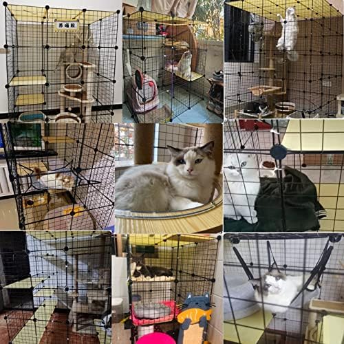 Kavezi za mačke u zatvorenom prostoru veliki sa odvojivom metalnom žicom, DIY mačje ograde za mačke male životinje