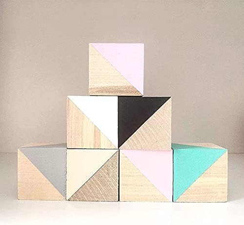 HEIHAK 30 kom drveni blokovi od 2 inča, vrhunske prirodne čvrste drvene kocke, kvadratni nedovršeni