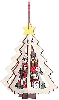 XIOS Božić ukras zimski praznici Drvo snjegović Božić zvono Drvo Božić ukras privjesak Hollow