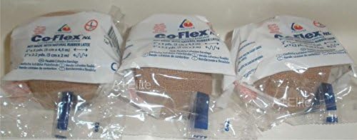 ANDOVER CO-FLEX NL 2X5YDS Tan Flesh 3-paket kohezivni fleksibilni elastični zavoj bez lateksa kompresija