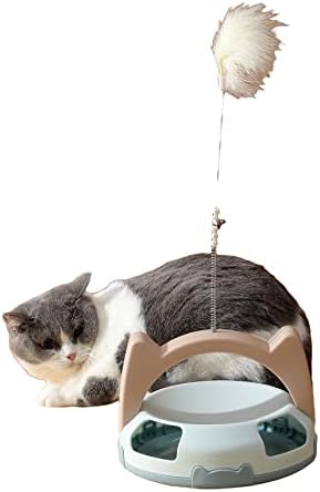 Qwinee Peatro Decor Cat Teaser igračka sa mačkim dizajnom Višenamjenske bazne bazne ručne mačke štapove lepršave