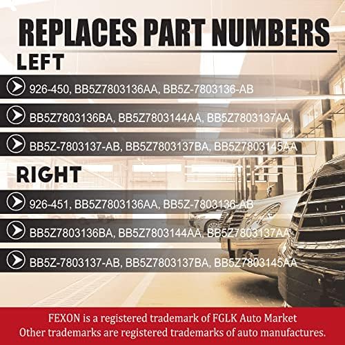 FEXON WINDSHILD A-stup oblozi za oblikovanje lijeva vozača desna strana putnika Kompatibilna sa Ford Explorer 2011-2019 zamjenjuje 926-450 926-451 4 kom